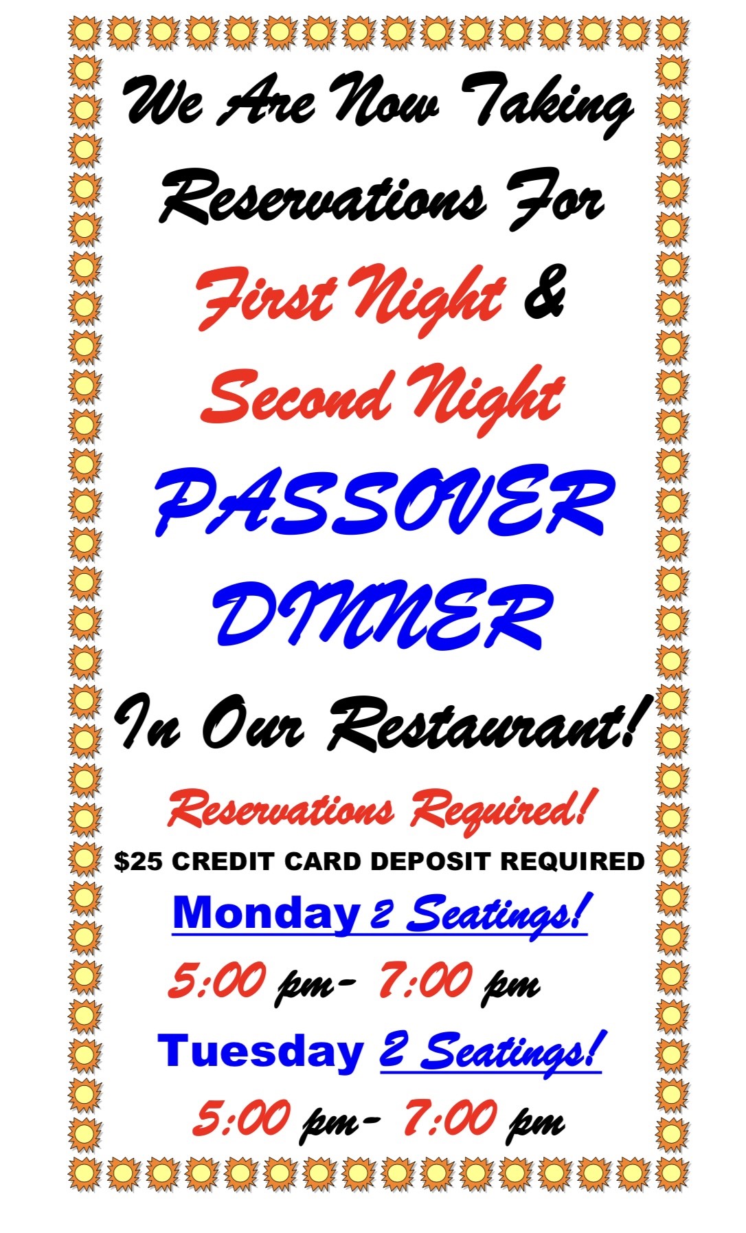 passover sign